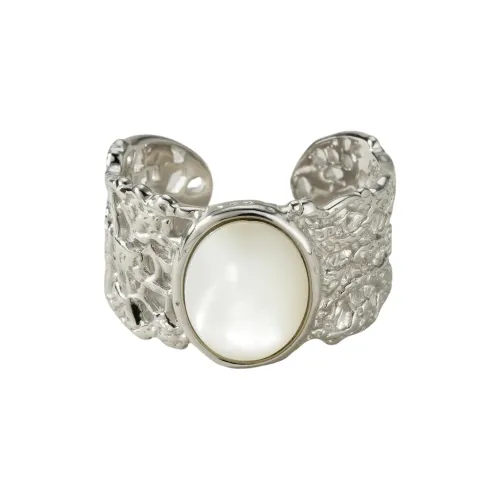 Solid Image 925 стерлинговое серебро кольцо с покрытием из белого золота женское