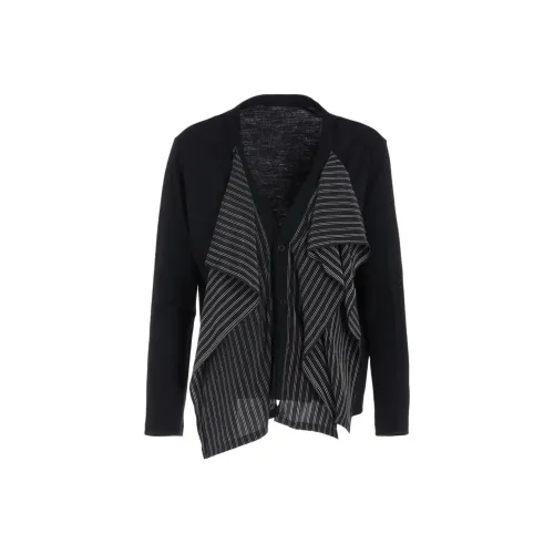 Yohji Yamamoto Y'S FW25 Хлопок Китайский Креп FLARE 3 Пуговица Кардиган Трикотаж Женский