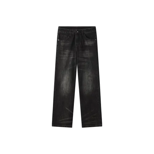 98SQUID Черные Унисекс Джинсы