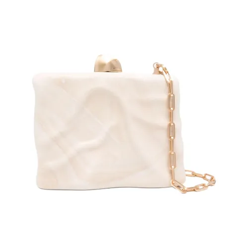 CULT GAIA Акриловый клатч мини женский экрю