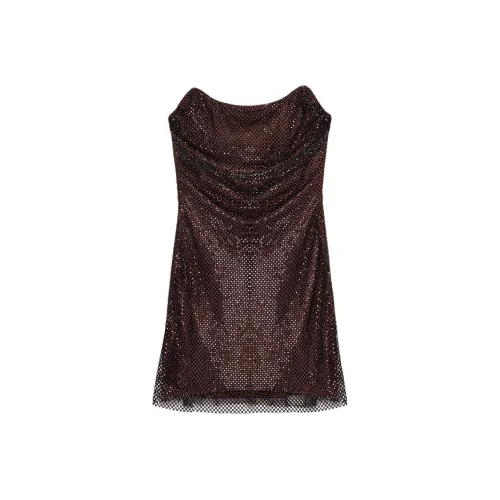 ZARA Баклажаново-фиолетовые Женские Платья без рукавов