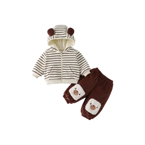 XiaoJinBu Детский комплект одежды в полоску