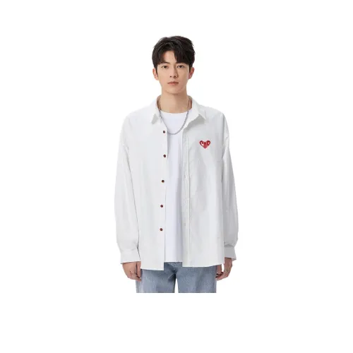 CCAABB Белый Унисекс Рубашки