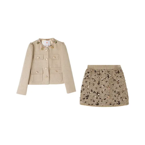 Детский комплект для девочек YUANYUAN GIRL 3-7 лет осенний двухкомпонентный комплект с юбкой