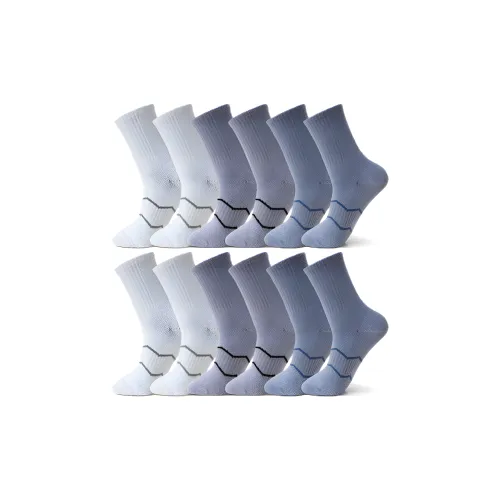 NAVIGARE [12 Пачка] 4 Белых 4 Светло-Серых 4 Синих Мужские Носки MID до икры