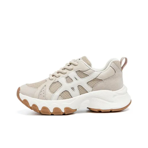 SENJIALUO Износостойкий Дышащий Противоскользящий Низкий Топ Толстая подошва Женские