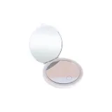 Белый, мини, круглый, зеркальце