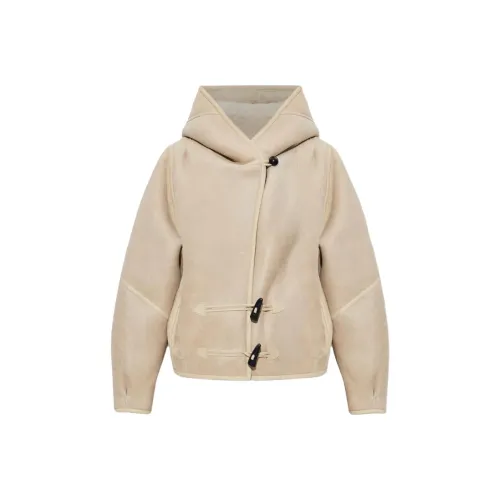 ISABEL MARANT Айвори Женская Меховая Одежда