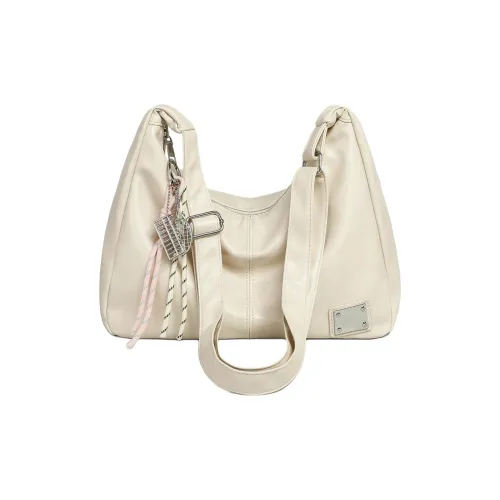 C°BANNER Сумка через плечо из синтетической кожи среднего размера белый коричневый