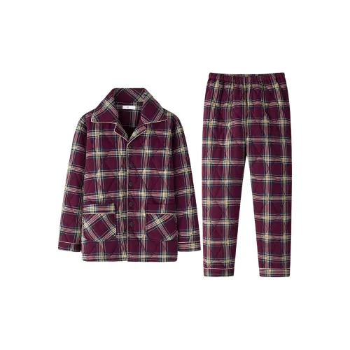 DUOQIAOMEI Фуксия Мужской Пижамные комплекты