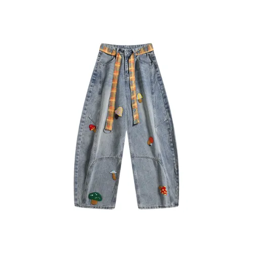 Bug Small Green Синий Унисекс Джинсы