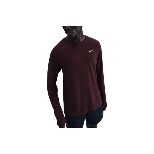 nike Dri Fit Бордово-красный Мужская T-рубашка