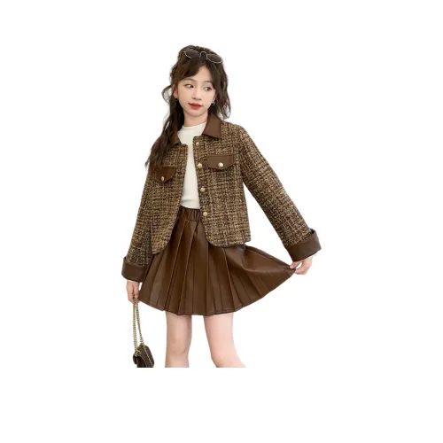 BaoLaXiaoJie Изображение Цвет Два Предмета Комплект Школьный Комплект с Юбкой