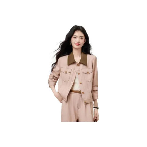 XINFEIYU Розовый Женский Куртки