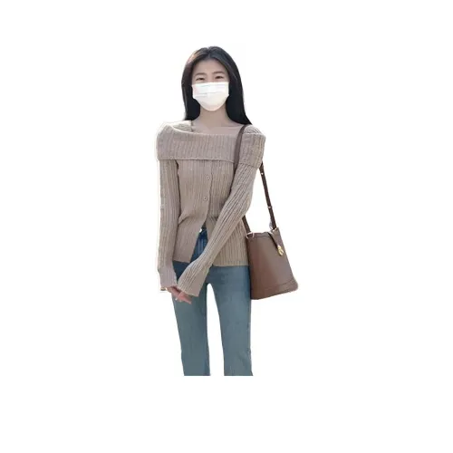 HAPG Кремовый Абрикос Женская Трикотажная Одежда