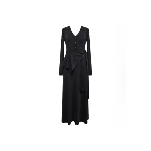 ZEKIKO STUDIO Длинное платье с длинными рукавами женское