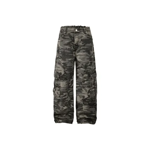 PIYOPIYO Серый Унисекс Джинсы