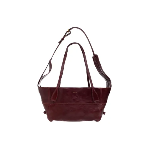 BALMAIN Кожа Сумка через плечо Большая Мужская Бордовая