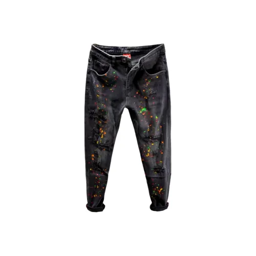 APBM Черные Мужские Джинсы