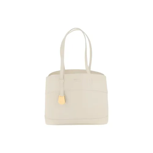 Ferragamo Гладкая Телячья Кожа Тоут Сумка Сумка для покупок Сумка Маленькая Женская Белая