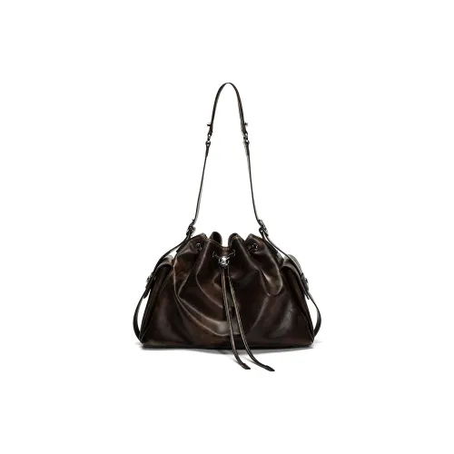 JELLYTOYBOY Синтетическая кожа Облако Cluster Сумка-ведро Сумка на плечо Стандартная Женская Коричневый