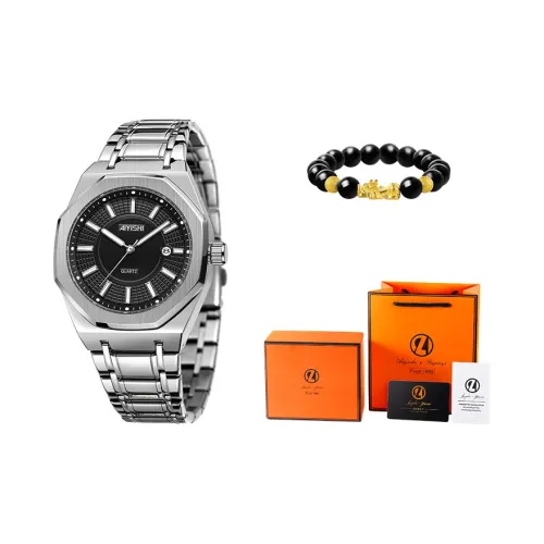 AIYISHI Кварцевый механизм ремешок из нержавеющей стали мужские часы многоцветный циферблат