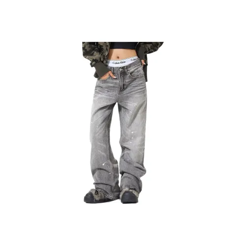 CASTLE WOODS Серый Женские Джинсы
