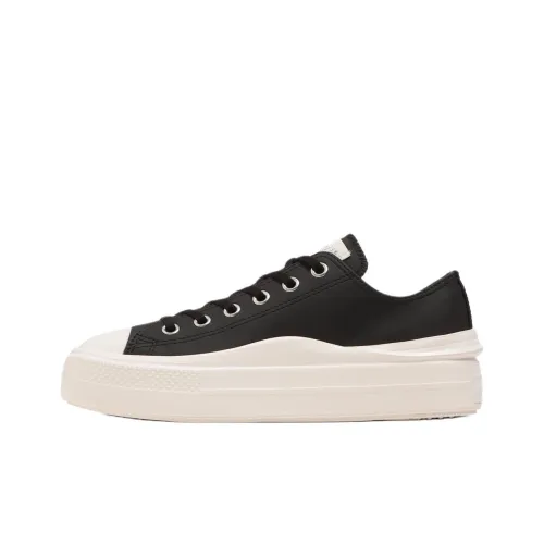 Конверс ALL STAR LIGHT PLTS 2 Легкий Скейтбординг Кроссовки Женские Черный Белый