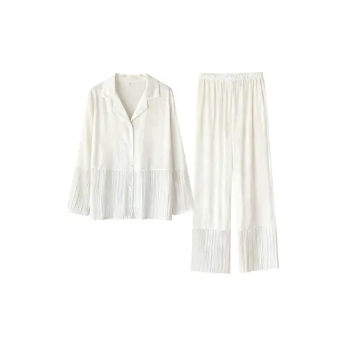 Daiyindie Осенние и зимние пижамы женские ледяной шелк с длинными рукавами штаны