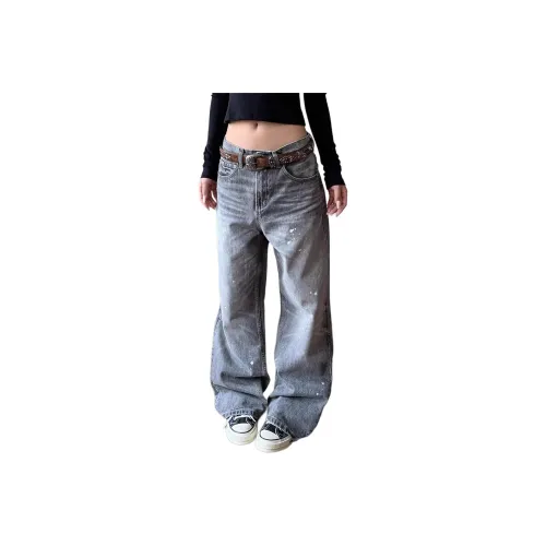 CASTLE WOODS Серый Женские Джинсы