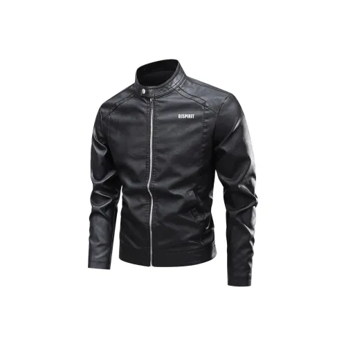 DJ.SPIRIT Черный [Нет с принтом] Унисекс Кожаные куртки