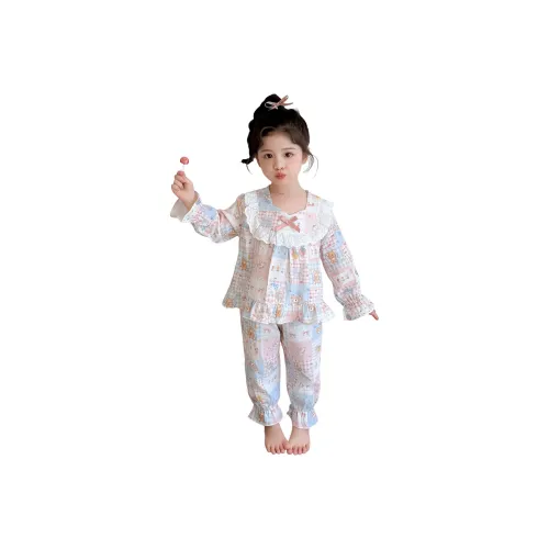 Rindu Комплект домашней одежды Осенний Розовый для малышей