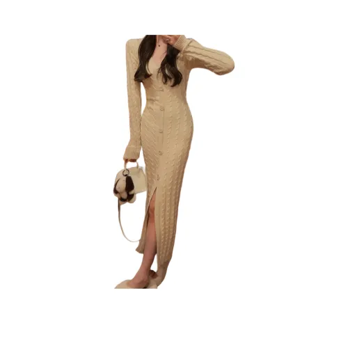 ZEKIKO STUDIO Длинное платье с длинными рукавами женское