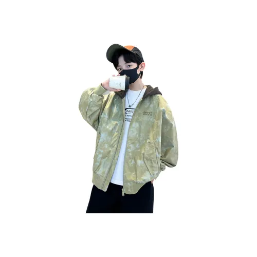 SAINT WATERS Зеленый камуфляж Школьный возраст Топы