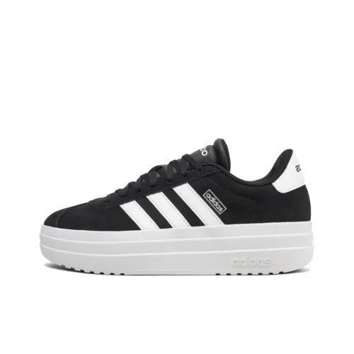 Adidas VL Court Bold Low Топ Скейтборд Кроссовки Женские Черный Белый