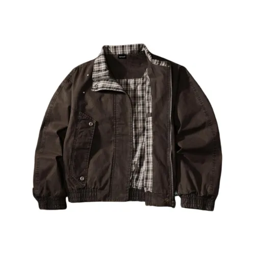 GYXT Кожа Коричневый Унисекс Куртки