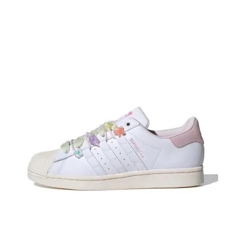Adidas Originals SUPERSTAR Амортизация Износостойкий Низкий Топ Casual Женский Белый Розовый