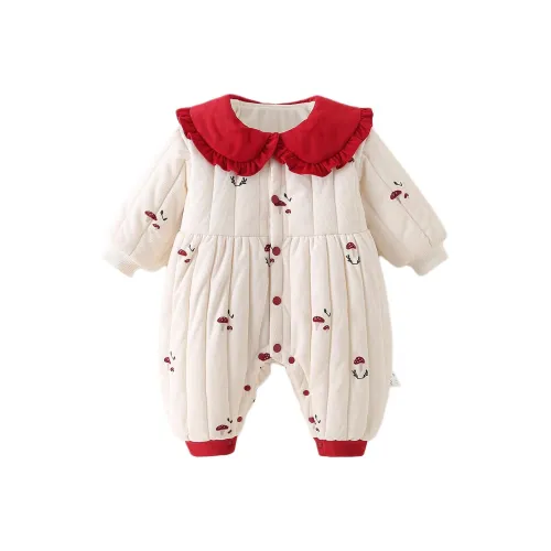 XiaoJinBu Экрю Малыш Комбинезоны Ползунки