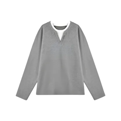 SINBOS Туманный Бархат Серый Мужская T-Рубашка