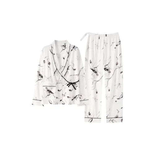 FARO Белый Постпологовый халат Женские пижамные комплекты