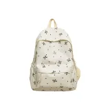 Белый с черными цветами