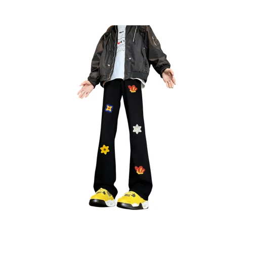 NEAR HERE Черный Унисекс Джинсы