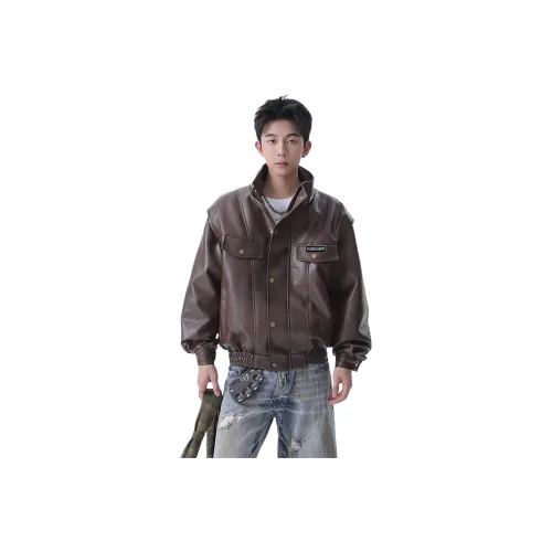 RVANGUARD Кожа Куртка Унисекс