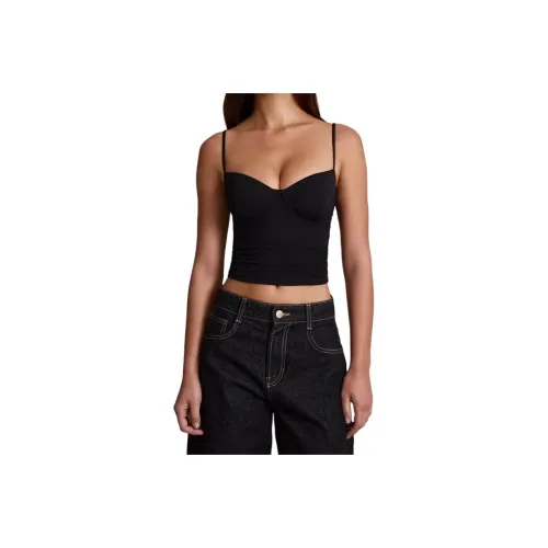 OH POLLY Модал Ruched На косточках Топ на бретелях Топ Топ на бретелях Женские