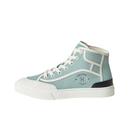 HERMES Высокий Топ Стильный Скейтбординг Женские Аква-Зеленый
