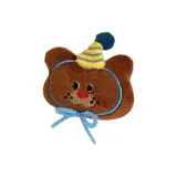 Милый плюшевый коричневый медведь кукла