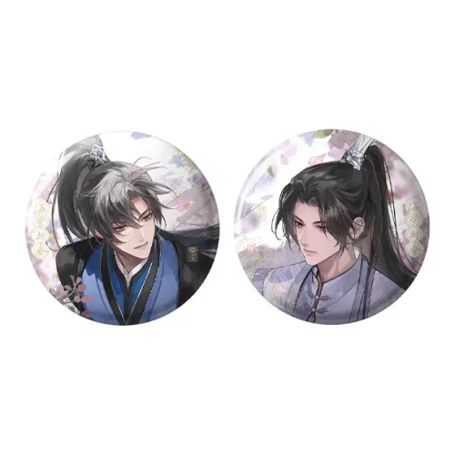 Animate Эрха и его Белый Кот Ментор Burning Ink Shadow Значки