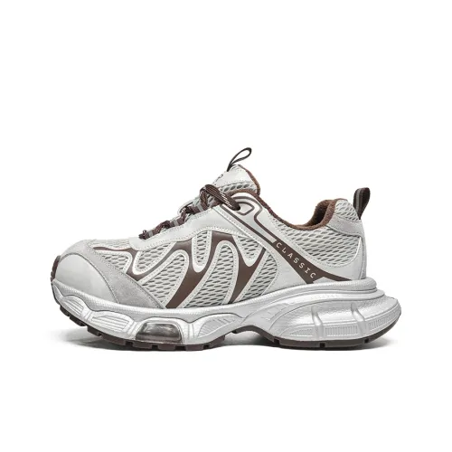 ZHR Амортизация Износостойкие Низкие Топ Кроссовки с Толстой Подошвой Женские