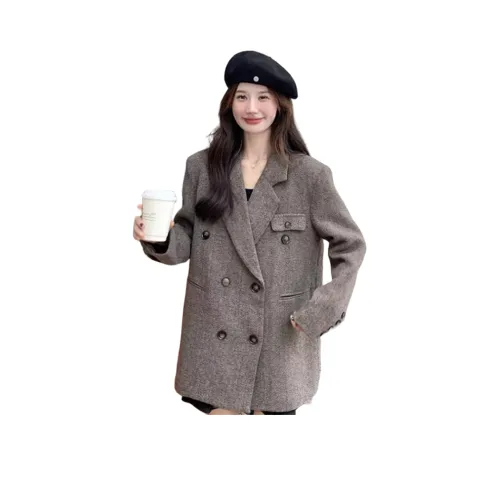 ZEKIKO STUDIO Кофе Утепленные Женские Куртки