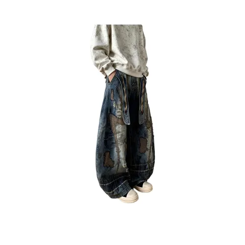 DUKE+DEXTER Синий Унисекс Джинсы